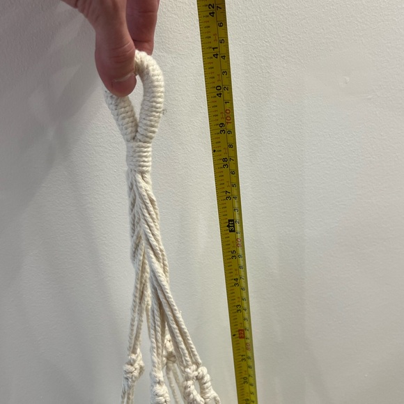 NWOT Macrame Two Tier Large Basket - Picture 10 of 10